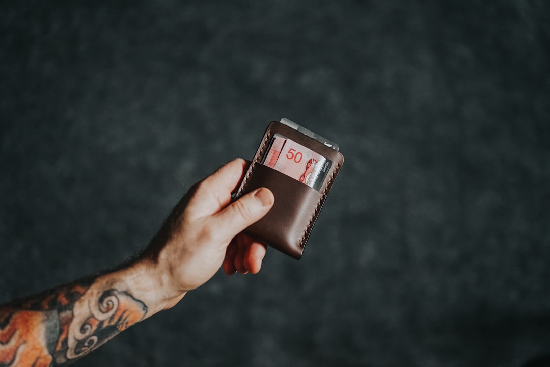 Photo burgundy private credit card